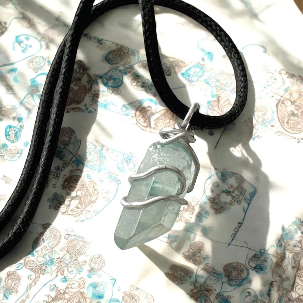 5 For $25💫Sea Mist Quartz Pendant Necklace